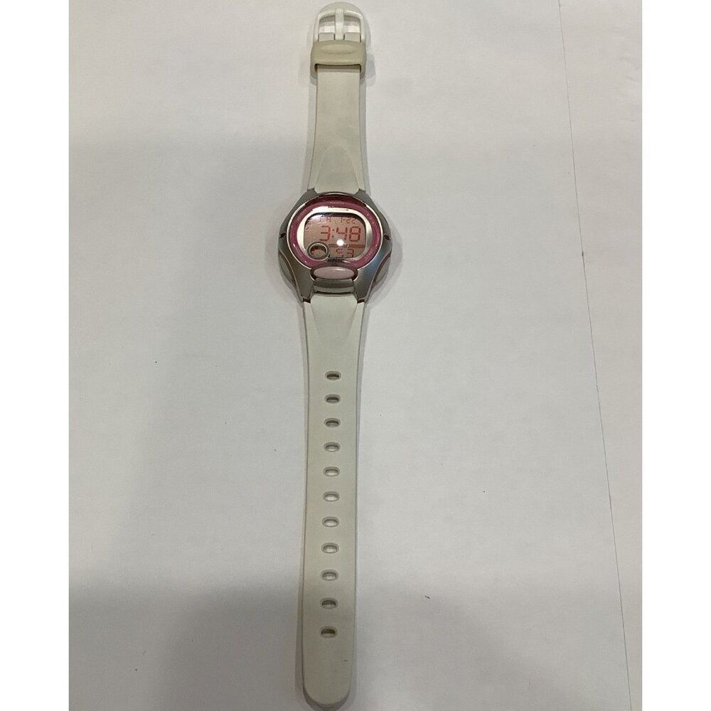 Casio LW200-7AV Women's White Resin Band Alarm Chronograph Digital Sports Watch